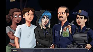 Adult visual novel walkthrough with ecchi elements and big tits