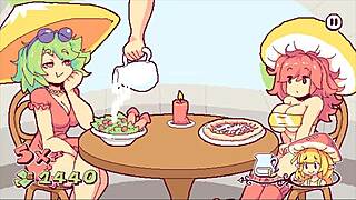 3D game with futanari di funghi action and cumshots