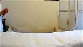 A hands-free orgasm in a real Asian massage parlor