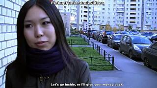 Young Asian girl gives anal and sucks cock in this amateur video
