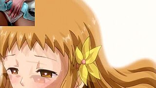 Natural tits bounce in this animated hentai video