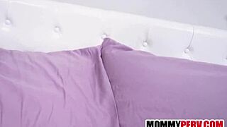 Stepson gets some hot sex with his mature red-haired stepmother