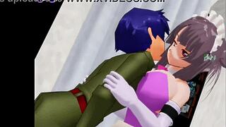 Animation gallery of Girl B Hero scenes - Part 18 with Lusy 2
