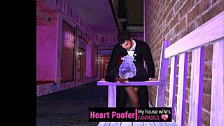 Cartoon porn with female author, hot scenes in the cinema and back alley
