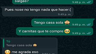 Teen Latina gets fucked by male stud in web chat