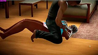 3D animated game of hot Latina babe