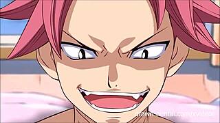 Fairy Tail Hentai with Natsu, Lucy, and Erza in a threesome