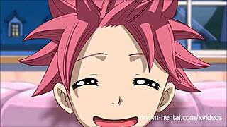 Fairy Tail Hentai with Natsu, Lucy, and Erza in a threesome