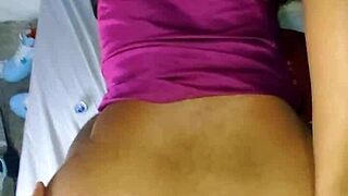 Daddy's hard cock makes my ass wide open
