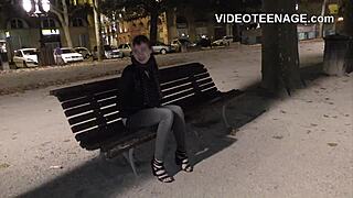 Young and skinny teen goes through adult industry casting