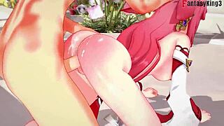 3D Yae Miko hentai with ahegao and fucking scenes