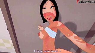 Animated hentai with ahegao face and netorare themes