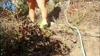 Stepmom seduces stepson in public for wild sex adventure