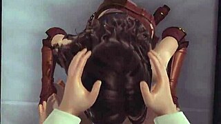 Yennefer's big ass in 3D Witcher porn game