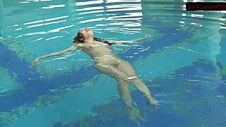 Russian beauty Lina Mercury and Mia Ferrari strip naked for a hot solo play