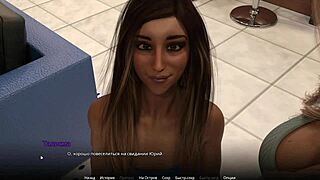 3D animated porn game with big cock fucking and deepthroat blowjob