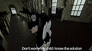 Hot Roblox video with hardcore sex and nun theme