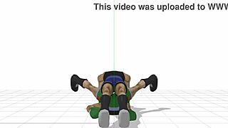Gay 3D video featuring Little Mac's punch out scene