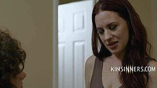 Stepmother seduces her young cousin in a family secret affair