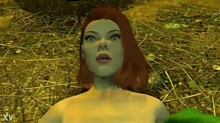 Black Widow in Marvel gets some love from the Hulk in a garage