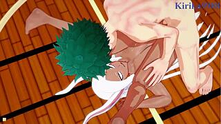 3D animated My Hero Academia hentai with big tits babes