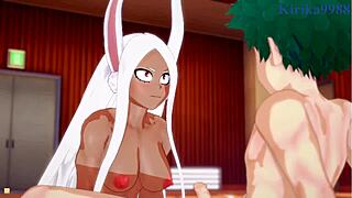 3D animated My Hero Academia hentai with big tits babes