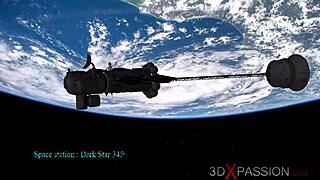 Futa android in space porn with hot blonde babe