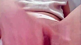 Close up of a Brazilian beauty's wet and wild solo