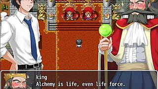 Two elf slaves help a king in another world