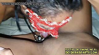 Hot Brazilian wives and teen in wild anal threesome action