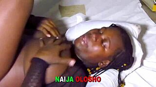 Nigerian escort's surprise at big dick and anal sex