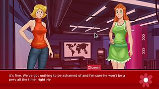 Beautiful 3D cartoon with big-boobed Silva Pepper in sexy outfits
