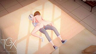 3D animated futanari game with lots of positions and action