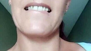 Public flashing and cum walk with a slutty MILF