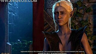 Futa and shemale lovers in erotic Baldur's Gate III scene