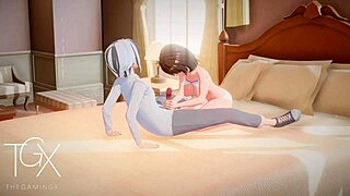 3D animated futanari game with lots of positions and action