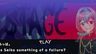 Crossdressing beauty in room with favorite, a ghostly play