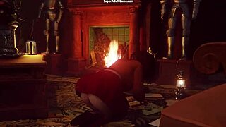 3D animated blowjob with a nerdy girl under a love spell