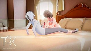 3D animated futanari game with lots of positions and action