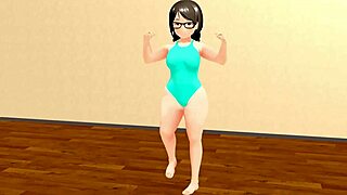 Kyoto's dancing girl: voluptuous anime babe gets you in the mood