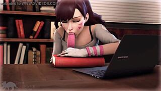 Cartoon porn with DVA and SFM animation