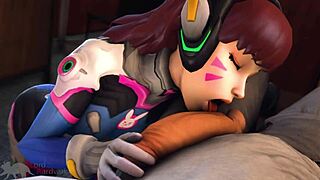 Cartoon porn with DVA and SFM animation
