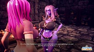 Sensual 3D hentai with big-boobed babes and monster cocks