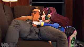 Cartoon porn with DVA and SFM animation