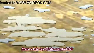 Anime milf in milk fetish video