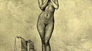 Vintage erotic drawings bring raw passion to life