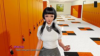 College life in a cartoon style video game