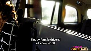 British MILF gets a good drilling in a taxi on the M4