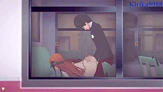 Intense threesome with Futaba, Ann, and Ren in 3D