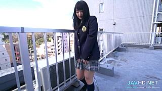 Miniskirted Japanese teens in hot scenes in HD video compilation